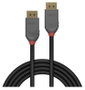 LINDY Cable DisplayPort 36484 de 5 m, 4K 120Hz, Negro/Gris