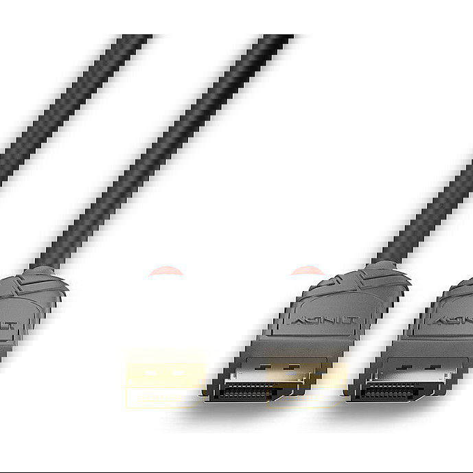 LINDY Cable DisplayPort 1.4 Anthra Line 5 metros para Monitor PC, 4K a 120Hz, 8K a 60Hz, HDR, Alto Ancho de Banda