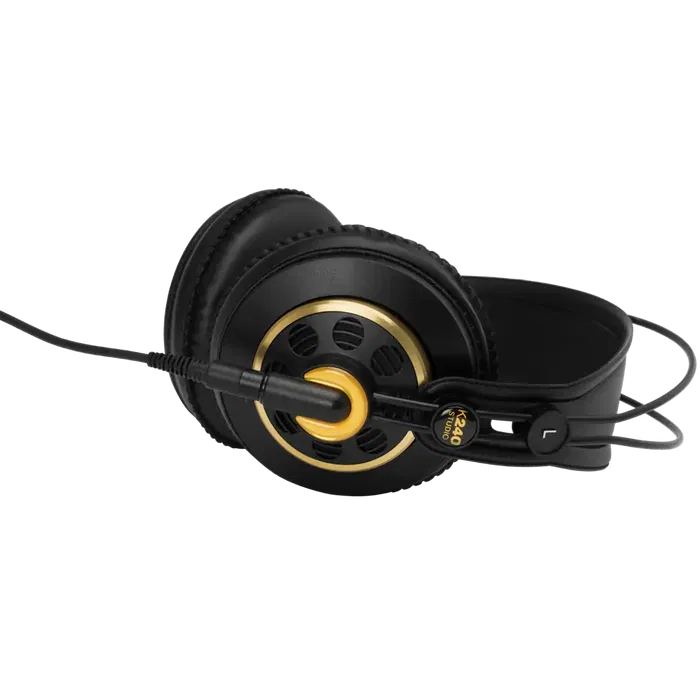 AKG Auriculares K240 Studio Semiabiertos Dinámicos Impedancia 55 Ohmios Respuesta Frecuencia 15-25000 Hz Cable Desmontable 3m Jack 3.5mm Dorado