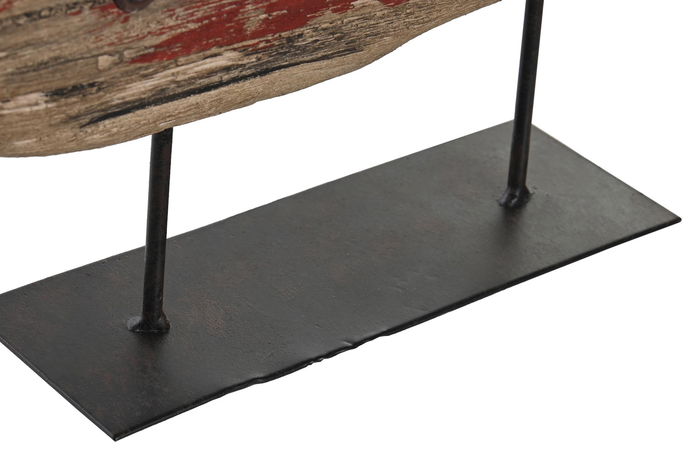 DKD Home Decor Decoración Marrón Madera y Metal 8 x 30 x 38 cm