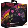 Konix Mando de Juego Stranger Things para Nintendo Switch, Switch 2 y PC - Cable 3m - Negro/Rosa - Vibración - Ref. KON3328170003117