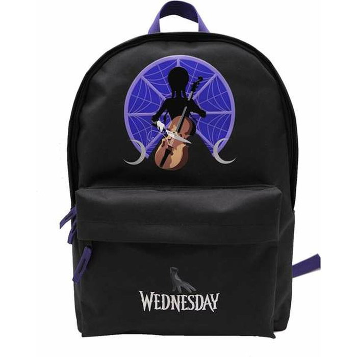 Toybags Mochila Wednesday Addams con Compartimento para Portátil Toybags Mochila Wednesday Addams con Compartimento para Portátil