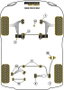 Powerflex Silentblock Delantero Barra Estabilizadora a Chasis 23mm Black Series