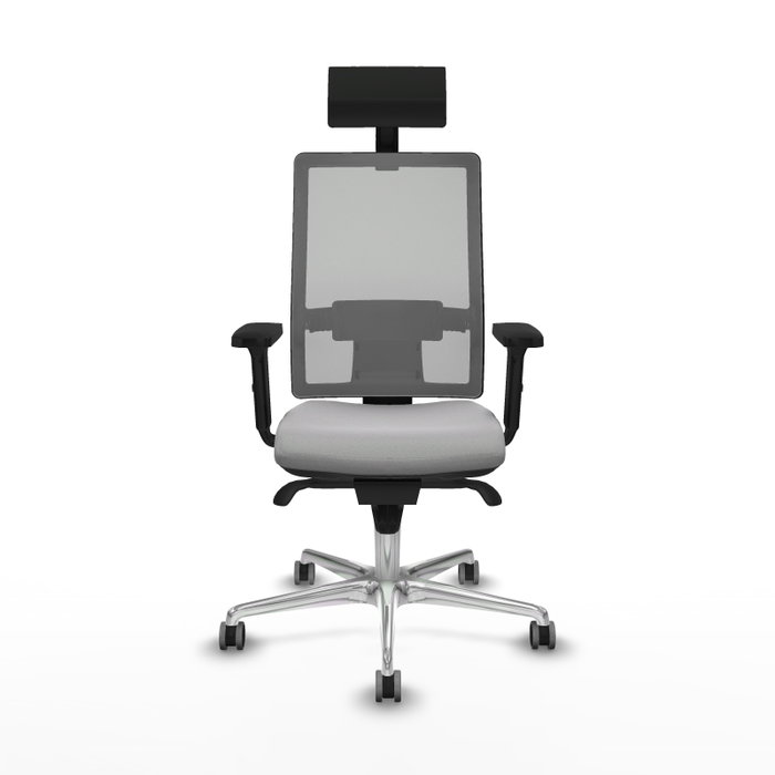 PIQUERAS Y CRESPO Silla de oficina Horna con mecanismo Sincro, Gris PIQUERAS Y CRESPO Silla de oficina Horna con mecanismo Sincro, Gris