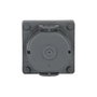 BUSCH-JAEGER BJ 20 EFDB2 Enchufe de Pared con Tapa de Seguridad y Protección de Contacto, 2P+E 250V 16A, Color Gris