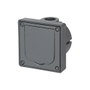 BUSCH-JAEGER BJ 20 EFDB2 Enchufe de Pared con Tapa de Seguridad y Protección de Contacto, 2P+E 250V 16A, Color Gris