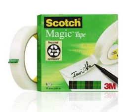 Scotch Cinta Adhesiva Invisible Magic 810 Rollo 19 mm x 66 m Transparente