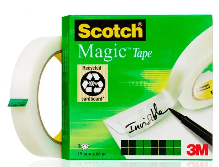Scotch Magic 810 Cinta Adhesiva Invisible 19mm x 66m