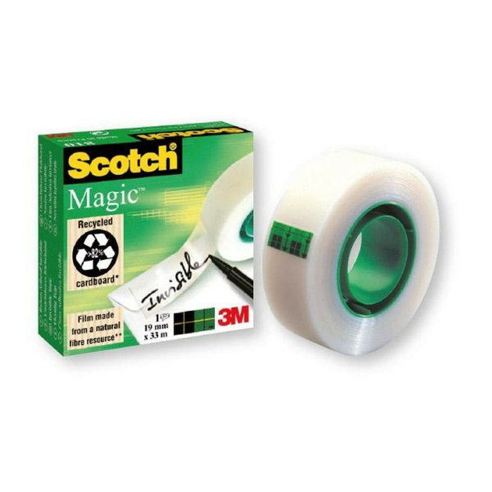 Scotch Magic 810 Cinta Adhesiva Invisible 19mm x 66m