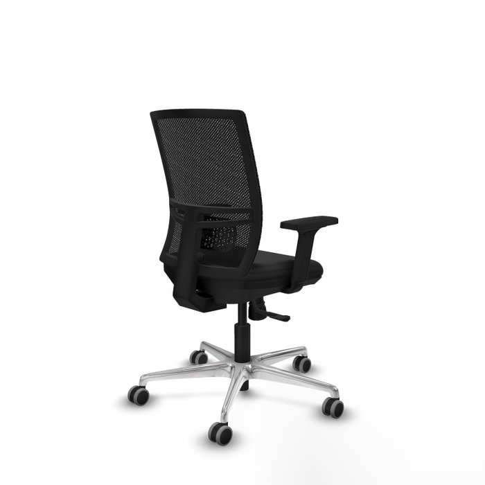PIQUERAS Y CRESPO Silla de oficina Yunquera con mecanismo Sincro y brazos 2D en color Negro