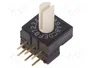Aratas (Formerly Omron Components) Conmutador de código HEX/BCD 16 posiciones THT