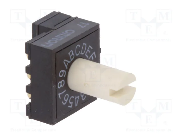 Aratas (Formerly Omron Components) Conmutador de código HEX/BCD 16 posiciones THT
