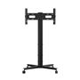 SMS Icon FH MT 1450 Soporte Móvil para TV de Alta y Tilting Ajustable, Carga Máx. 50 kg, VESA 200x200-800x400, Negro