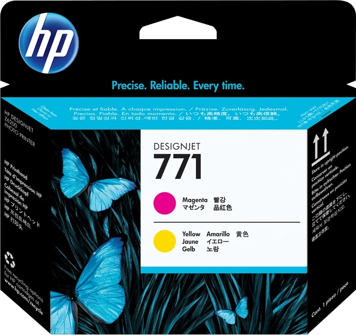 HP 771 Cabezal de Impresión Magenta/Amarillo CE018A