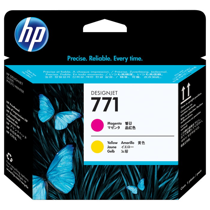 HP 771 Cabezal de Impresión Magenta/Amarillo CE018A