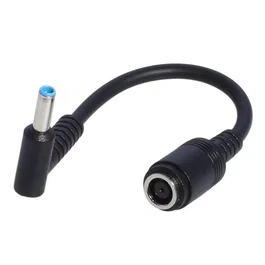 Generico Cable Adaptador para Cargador HP/Dell 7.4mm x 5.0mm a Punta 4.5mm x 3.0mm (15 cm, Negro)