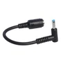 Generico Cable Adaptador para Cargador HP/Dell 7.4mm x 5.0mm a Punta 4.5mm x 3.0mm (15 cm, Negro)