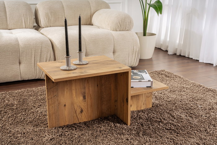 Mesa de Centro HARMONY Rectangular Pino Atlántico 80 x 40 x 40 cm