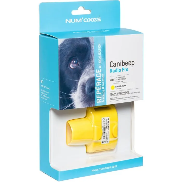 Num'Axes Collar de Seguimiento CANIBEEP RADIO PRO, Color Amarillo, Referencia PFREPSON012 Num'Axes Collar de Seguimiento CANIBEEP RADIO PRO, Color Amarillo, Referencia PFREPSON012