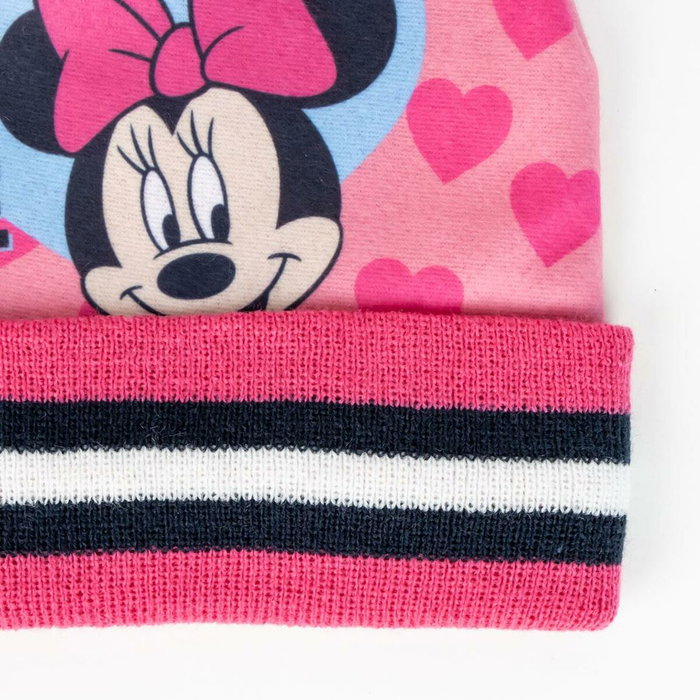 Cerdá Conjunto de Gorro y Guantes Minnie Disney Rosa
