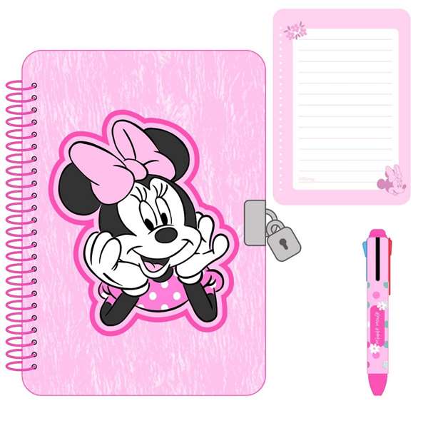 Safta Set de Diario con Candado Minnie Mouse Minty con Bolígrafo