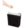 Fellowes Trito 2S Destructora de Papel Manual Corte en Tiras - Hasta 5 Hojas - 11 Litros - Negro/Gris