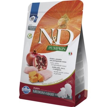 Farmina N&D Pumpkin Puppy Med/Maxi Pollo y Calabaza 2,5kg