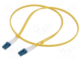 QOLTEC Cable de conexión de fibra óptica LC/UPC Duplex SMF 1m