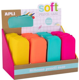 APLI PAPER Portatodo Rectangular de Silicona Colores Flúor
