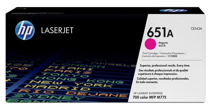 HP Cartucho de tóner original LaserJet 651A magenta HP Cartucho de tóner original LaserJet 651A magenta
