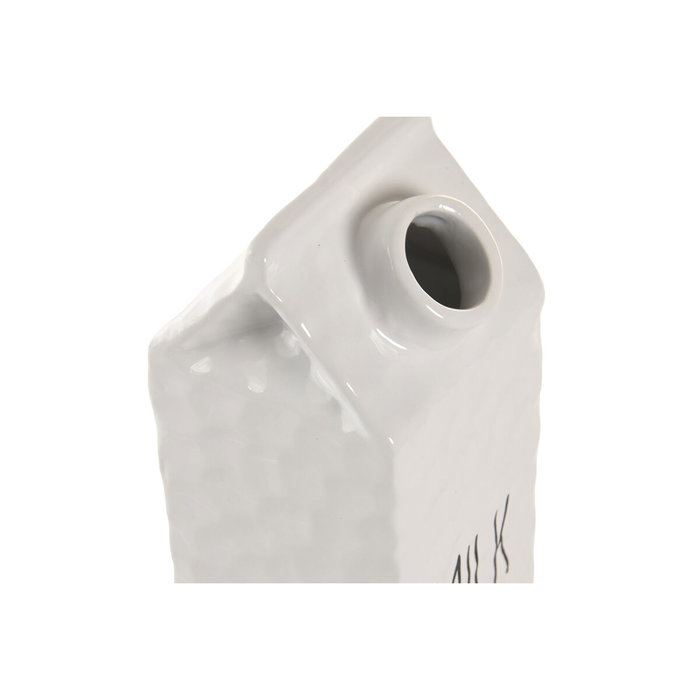 DKD Home Decor Lechera de Porcelana y Corcho Blanca HUIDE 26 DKD Home Decor Lechera de Porcelana y Corcho Blanca HUIDE 26