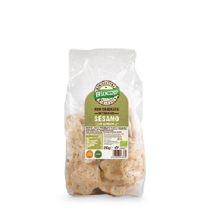 BIOCOP Mini Crackers de Trigo y Sésamo 250g Bio Vegan