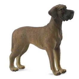 Collecta 88062 Gran Danés L Réplica a Escala Pintada a Mano Figura Coleccionable Juguete Educativo +3 Años