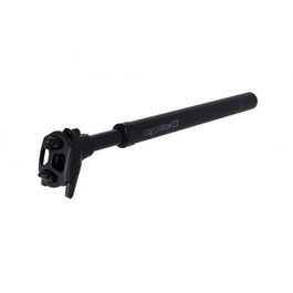 Ergotec Tija de Sillín Suspensión SP-10.0 Vario 31.6 x 350 mm 45 mm Recorrido 15 mm Offset Aluminio Negro