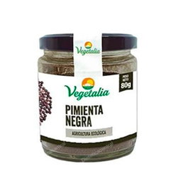 VEGETALIA Pimienta negra polvo 80gr. BIO