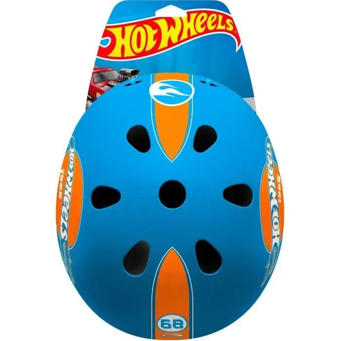Stamp Casco Skate Hot Wheels Talla 53/57 cm Correas Ajustables Carcasa ABS EPS Transpirable
