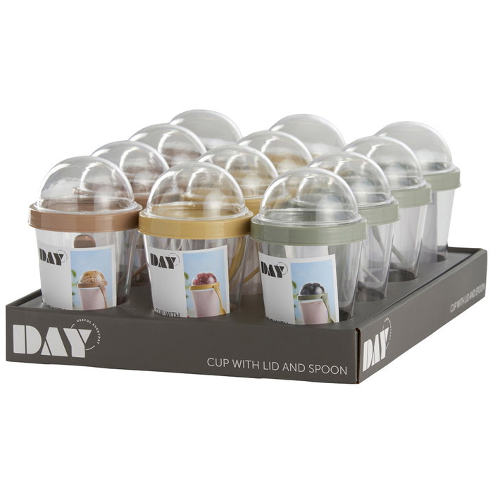 Day Mug Con Tapa Y Cuchara 350 Ml Day Mug Con Tapa Y Cuchara 350 Ml