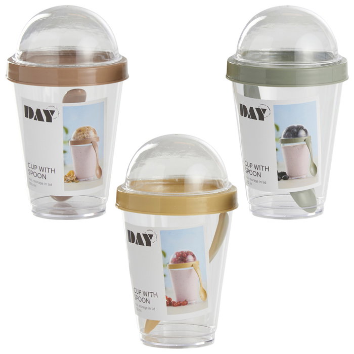 Day Mug Con Tapa Y Cuchara 350 Ml Day Mug Con Tapa Y Cuchara 350 Ml