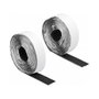 DeLOCK Cinta de gancho y lazo autoadhesiva 5 m x 25 mm negro