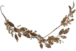 DKD Home Decor Guirnalda Navidad Moderna Champan Plateado 18 x 115 x 18 cm (4 Unidades)