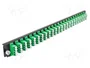 DeLOCK Caja de empalme 19 pulg. con panel frontal de 24 puertos LC Quad verde