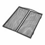 Edm Pantalla chimenea plegable, Negro, 101 x 61 cm