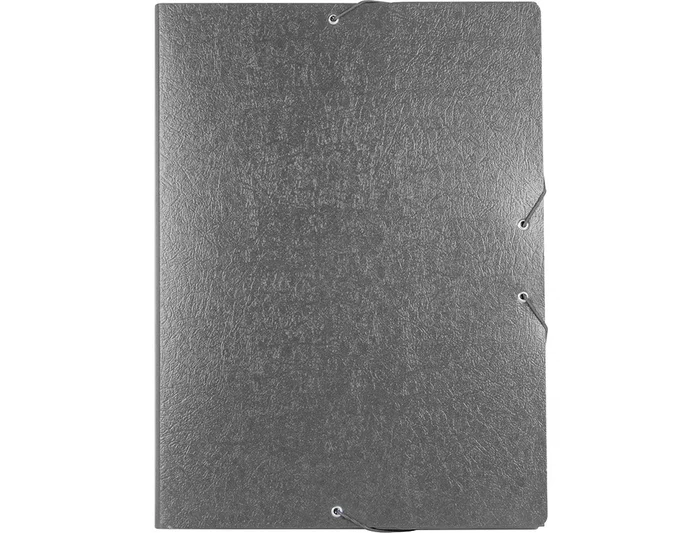 Liderpapel Carpeta para proyectos de cartón gofrado Gris con lomo de 30 mm