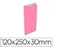 Basika Sobre Papel Celulosa Rosa XS con Fuelle 120x250x30 mm Paquete 25 Unidades