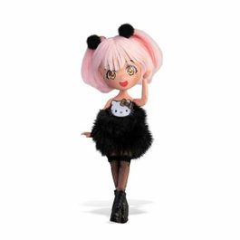 Famosa Muñeca Hello Kitty con 15 puntos de articulación y accesorios, 19.5 cm