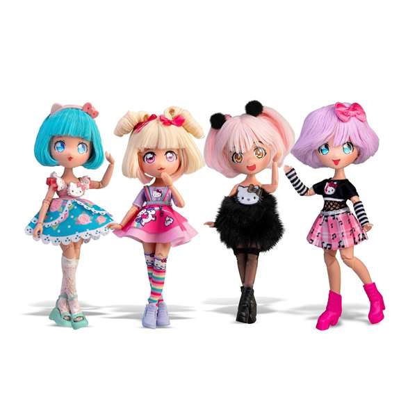 Famosa Muñeca Hello Kitty con 15 Puntos de Articulación y Accesorios, 19.5 cm - Modelos Surtidos