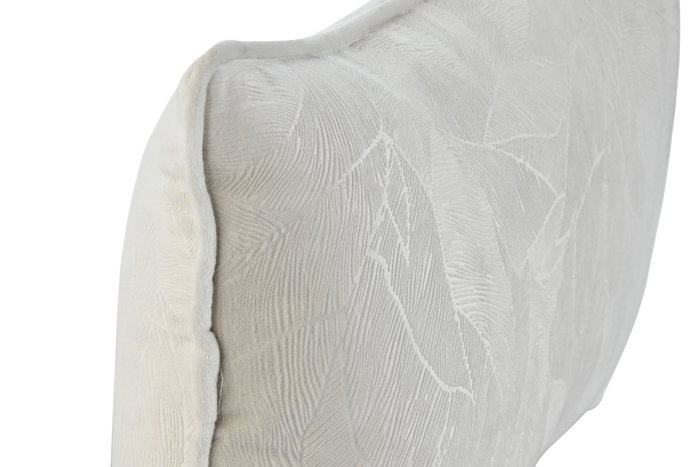 DKD Home Decor Pack de 2 Cojines de Poliéster Crudo 50x30 cm