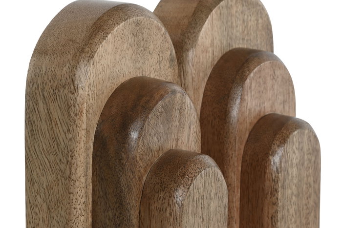DKD Home Decor Set de 2 Sujetalibros de Mango Moderno DKD Home Decor Set de 2 Sujetalibros de Mango Moderno