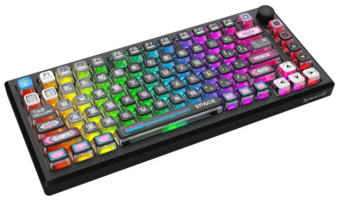 Redragon Uranus Pro 82 K732MC-RGB-PRO Teclado Inalámbrico Gaming Low Profile RGB Retroiluminado Layout Polaco