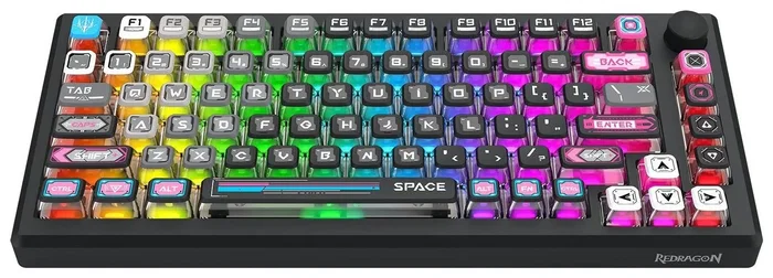 Redragon Uranus Pro 82 K732MC-RGB-PRO Teclado Inalámbrico Gaming Low Profile RGB Retroiluminado Layout Polaco